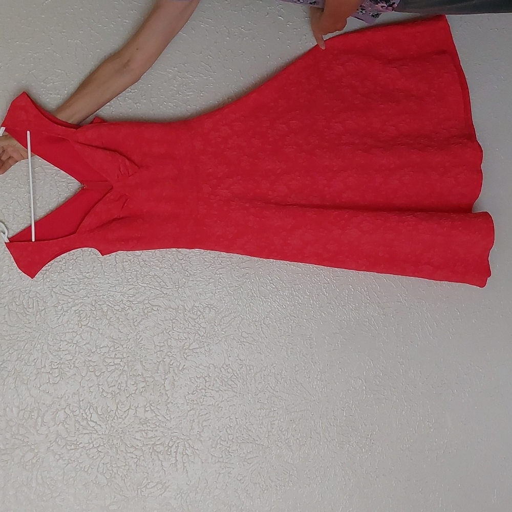 Coral/pink midi Roman Holiday dress